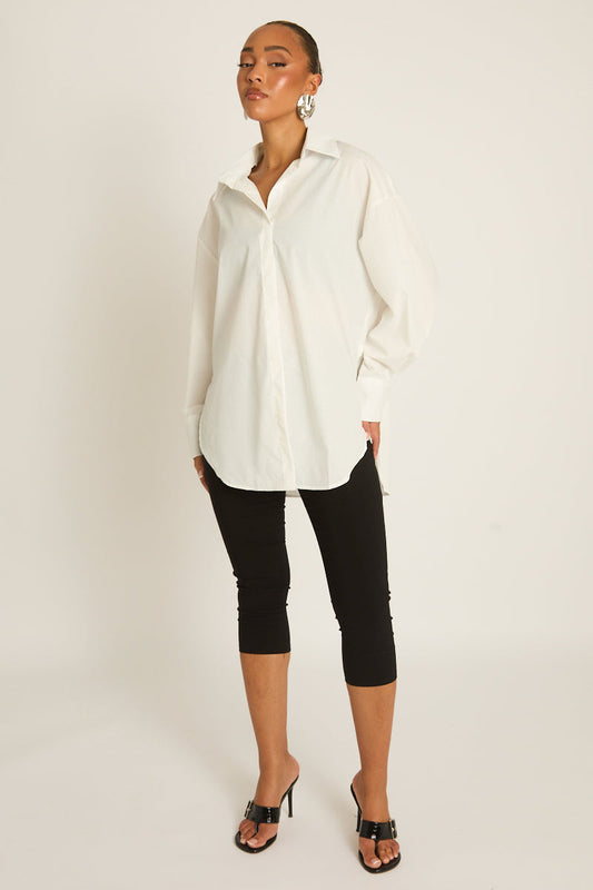 White Oversized Shirt - Gayle