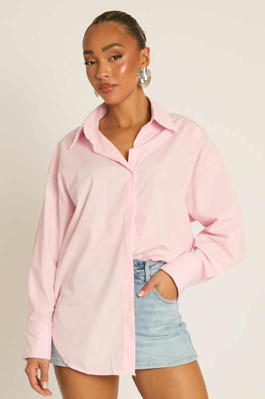 Pink Oversized Shirt - Gayle